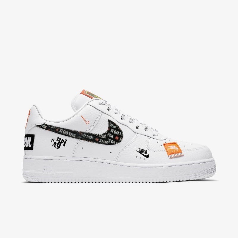 Nike air force 1 just do it orange outlet and white